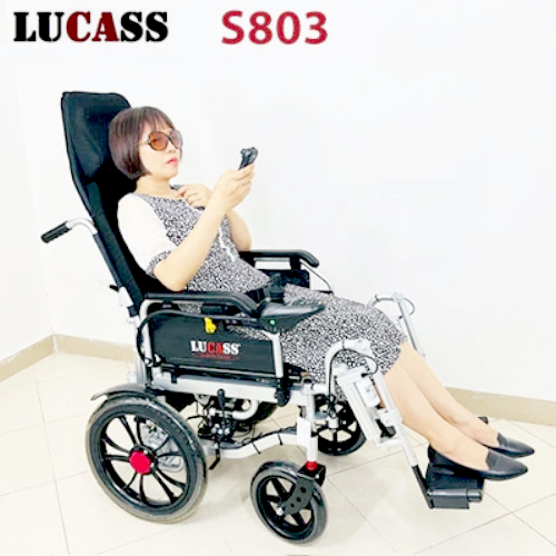 Xe Lăn Điện Điều Khiển Ngả Nằm Lucass XE803